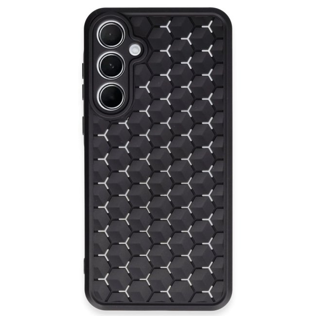 Samsung Galaxy A25 5g Kılıf Petek Silikon Kapak - Siyah
