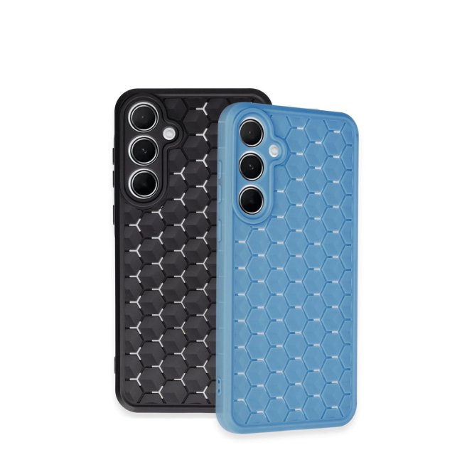 Samsung Galaxy A25 5g Kılıf Petek Silikon Kapak - Kırmızı