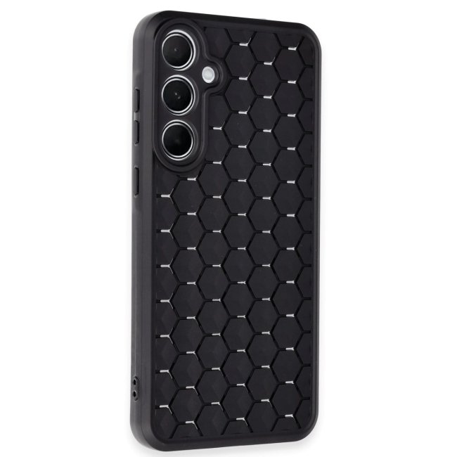 Samsung Galaxy A35 5g Kılıf Petek Silikon Kapak - Siyah