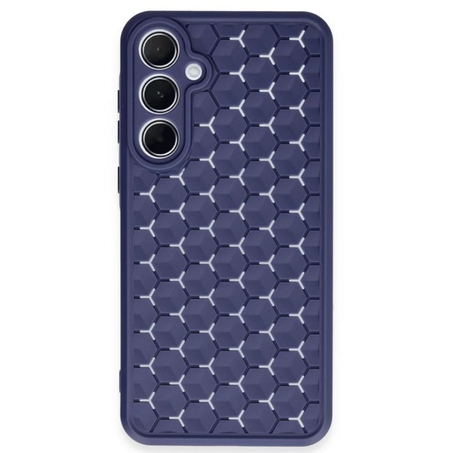 Samsung Galaxy A35 5g Kılıf Petek Silikon Kapak - Lacivert