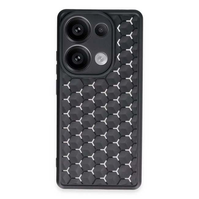 Xiaomi Redmi Note 13 Pro 5g Kılıf Petek Silikon Kapak - Siyah