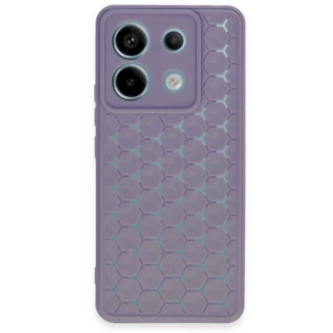 Xiaomi Redmi Note 13 Pro 5g Kılıf Petek Silikon Kapak - Lila