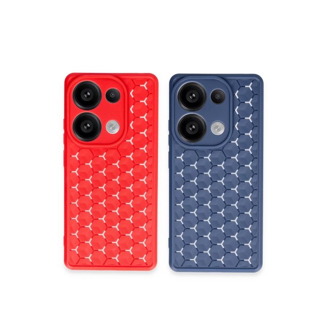 Xiaomi Redmi Note 13 Pro 4g Kılıf Petek Silikon Kapak - Lila