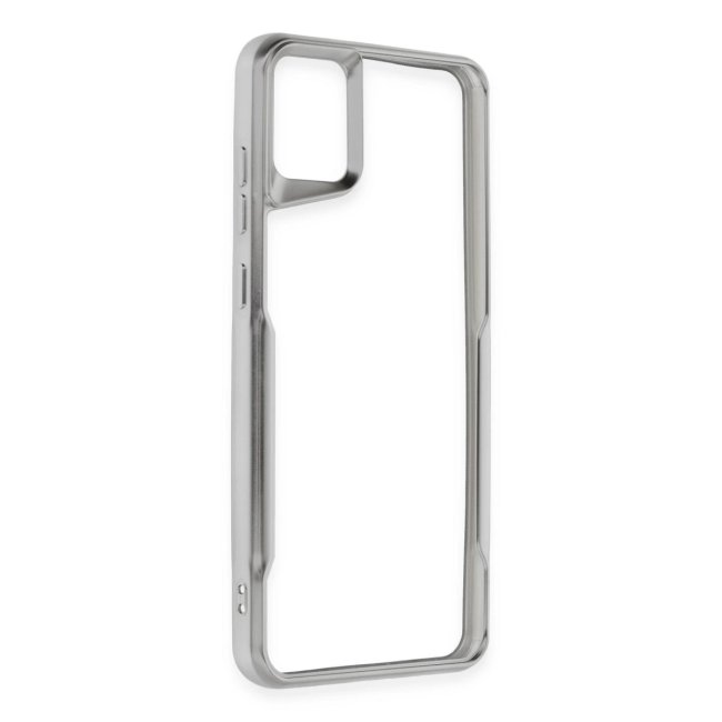 Samsung Galaxy A05 Kılıf Boyi Silikon Kapak - Gümüş