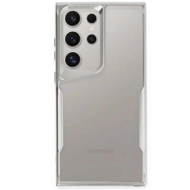 Samsung Galaxy S24 Ultra Kılıf Boyi Silikon Kapak - Gümüş