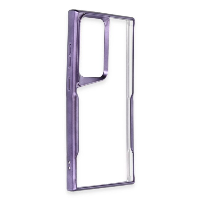 Samsung Galaxy S24 Ultra Kılıf Boyi Silikon Kapak - Derin Mor