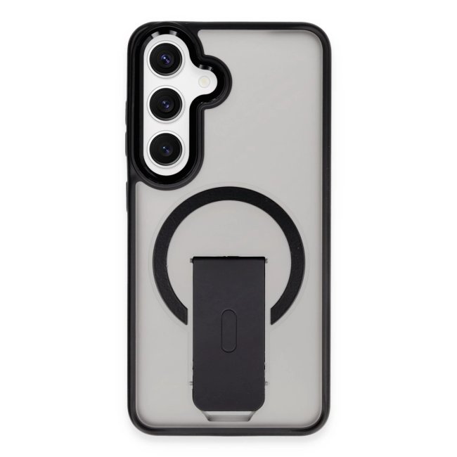 Samsung Galaxy S24 Tork Magsafe Standlı Kapak - Siyah