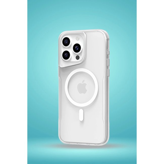 İphone 15 Pro Max Kılıf Pc Poso Magsafe Kapak - Şeffaf
