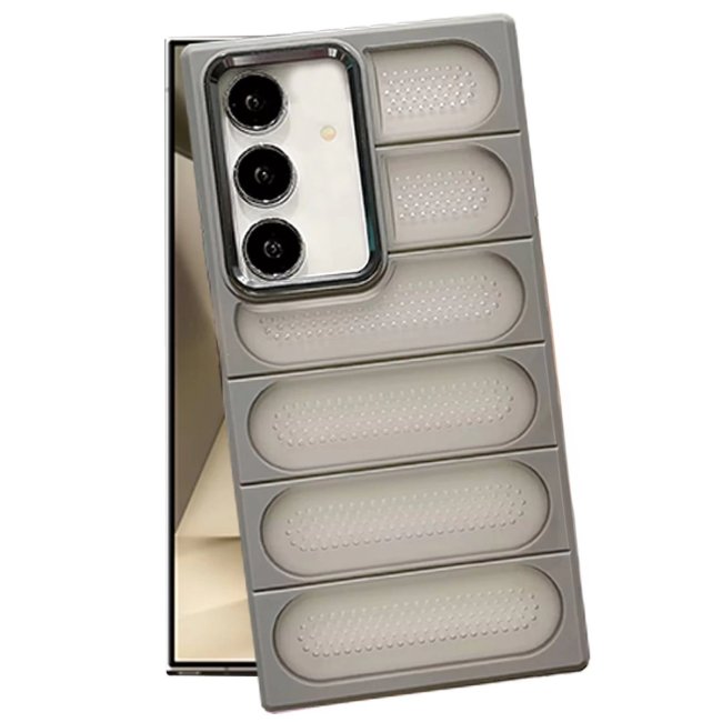 Samsung Galaxy S24 Kılıf Airmax Silikon Kapak - Titan Gri