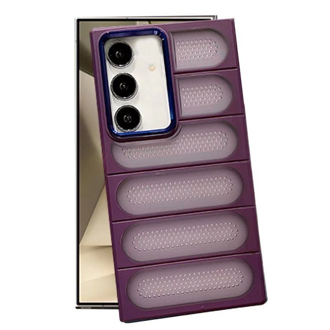 Samsung Galaxy S24 Kılıf Airmax Silikon Kapak - Derin Mor