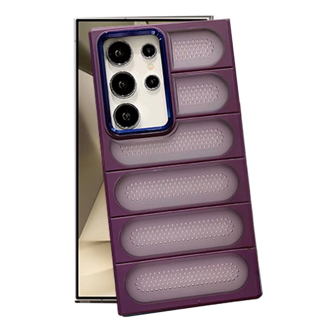 Samsung Galaxy S24 Ultra Kılıf Airmax Silikon Kapak - Derin Mor