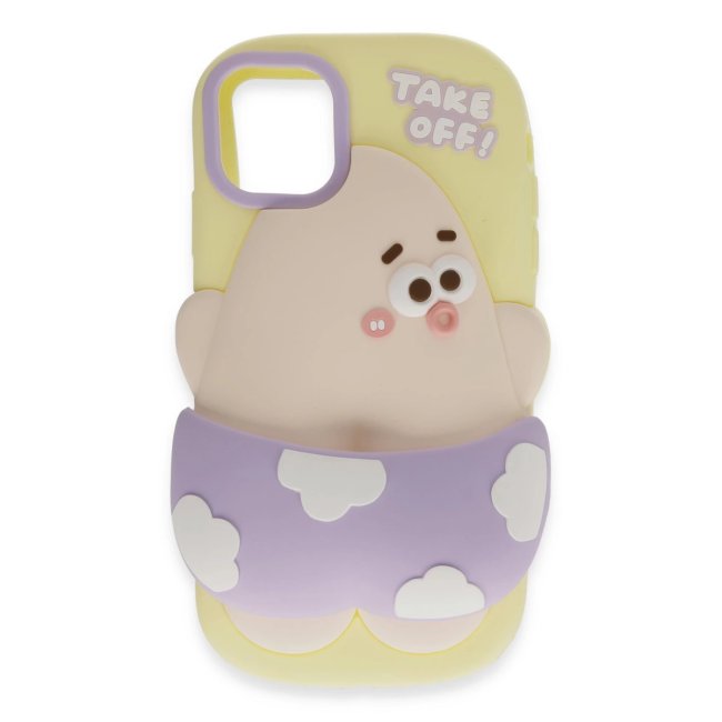 İphone 12 Kılıf Poky Karakter Silikon Kapak - Desen 5