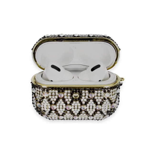 Airpods Pro 2 (2.nesil) Klor Taşlı Kılıf - Desen 2