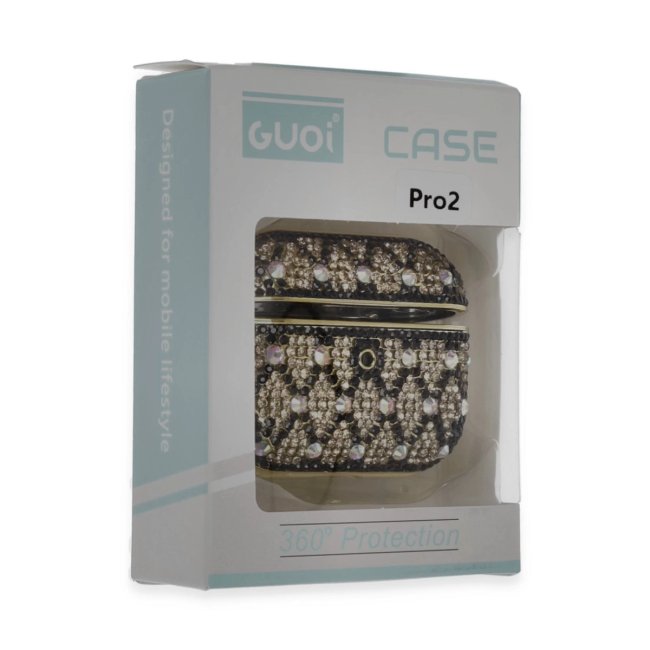 Airpods Pro 2 (2.nesil) Klor Taşlı Kılıf - Desen 4