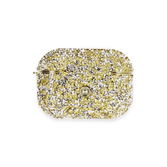 Airpods Pro 2 (2.nesil) Luz Taşlı Kılıf - Gold