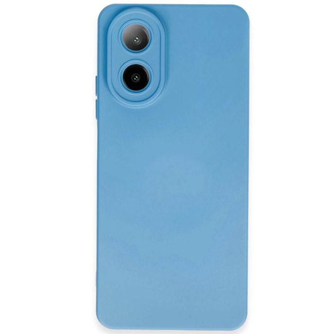 Oppo A38 Kılıf Nano İçi Kadife Silikon - Mavi