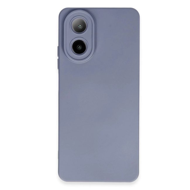 Oppo A38 Kılıf Nano İçi Kadife Silikon - Gri