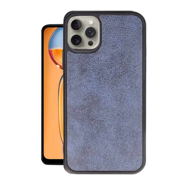 İphone 14 Pro Max Kılıf Aras Deri Kapak - Lacivert