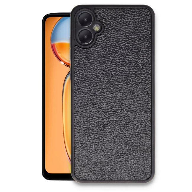 Samsung Galaxy A05 Kılıf Aras Deri Kapak - Siyah