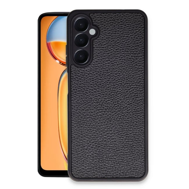 Samsung Galaxy A05s Kılıf Aras Deri Kapak - Siyah