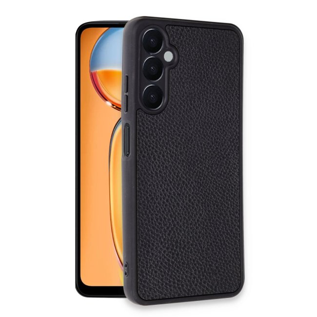 Samsung Galaxy A15 4g Kılıf Aras Deri Kapak - Siyah