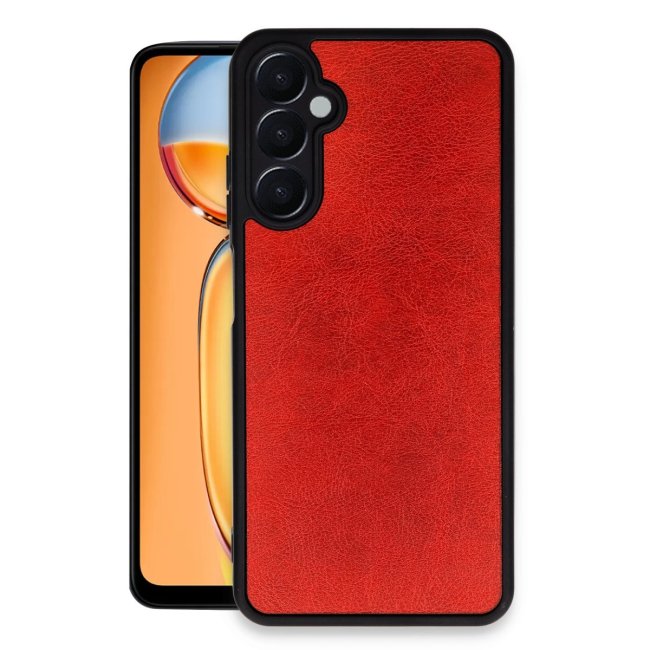 Samsung Galaxy A15 4g Kılıf Aras Deri Kapak - Kırmızı