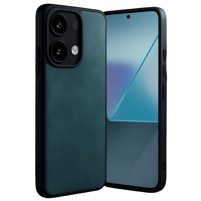 Xiaomi Redmi Note 13 Pro 5g Kılıf Aras Deri Kapak - Koyu Yeşil