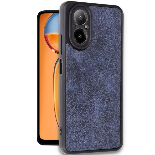 Realme 12 Lite Kılıf Aras Deri Kapak - Lacivert