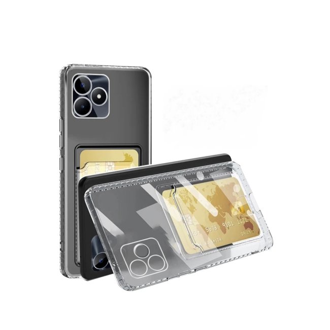 Realme Note 50 4g Kılıf Kart Şeffaf Silikon - Şeffaf