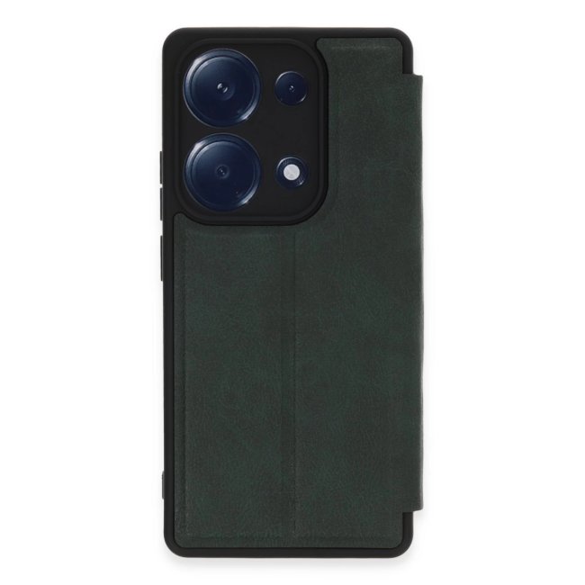 Xiaomi Redmi Note 13 Pro 4g Kılıf Flip Cover - Koyu Yeşil