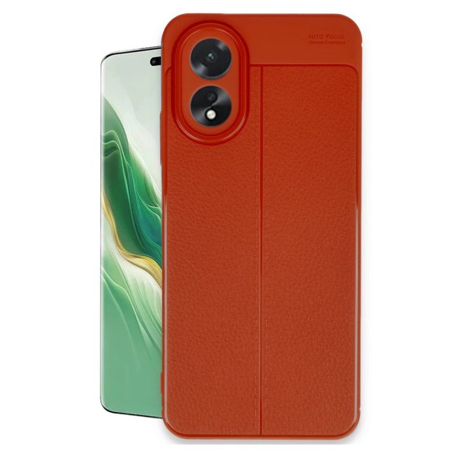 Oppo A38 Kılıf Auto Focus Kapak - Kırmızı