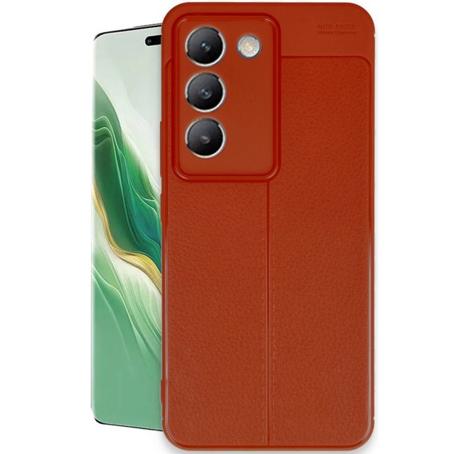 Vivo V30 Lite 4g Kılıf Auto Focus Kapak - Kırmızı