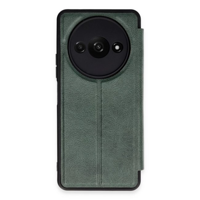 Xiaomi Redmi A3 4g Kılıf Flip Cover - Koyu Yeşil
