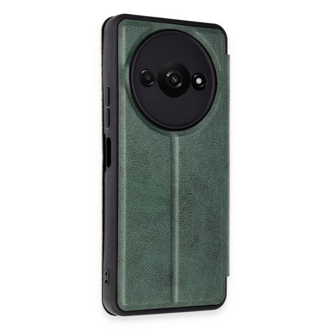 Xiaomi Redmi A3 4g Kılıf Flip Cover - Koyu Yeşil