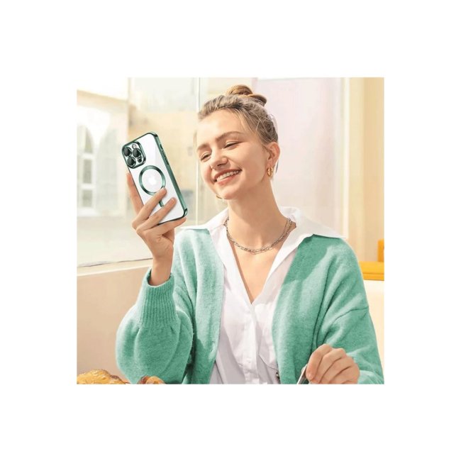 İphone 16 Pro Max Kılıf Kross Magneticsafe Kapak - Gümüş