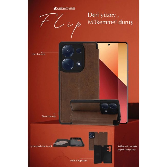 Xiaomi Redmi Note 13 Pro 5g Kılıf Flip Cover - Lacivert