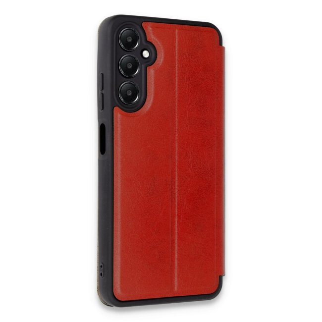 Samsung Galaxy A15 4g Kılıf Flip Cover - Kırmızı