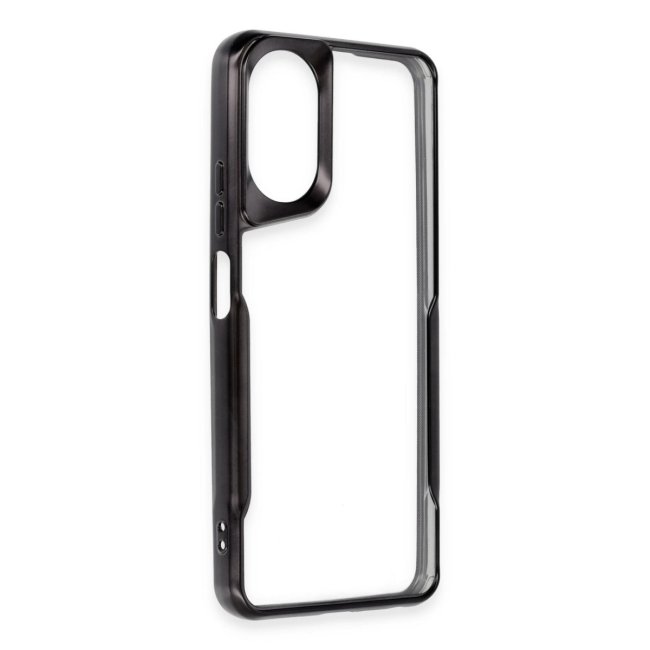Oppo A38 Kılıf Boyi Silikon Kapak - Siyah