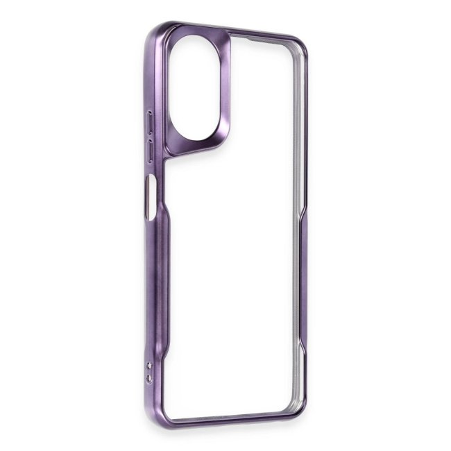 Oppo A38 Kılıf Boyi Silikon Kapak - Derin Mor