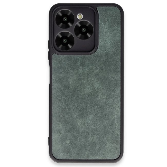 General Mobile Era 50 Kılıf Aras Deri Kapak - Koyu Yeşil