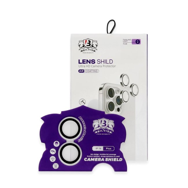 İphone 16 Bilvis Titan Kamera Lens - Gümüş