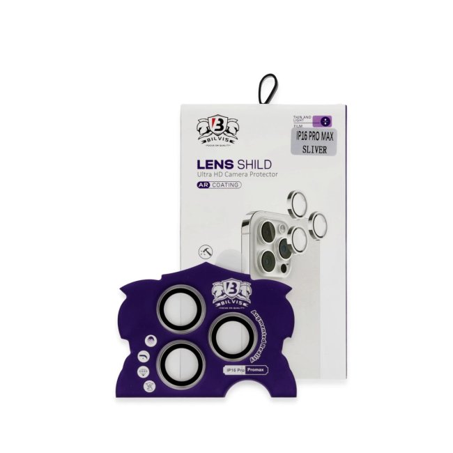 İphone 16 Pro Max Bilvis Titan Kamera Lens - Titan Gri