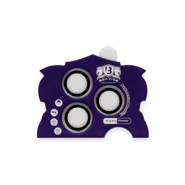 İphone 16 Pro Max Bilvis Titan Kamera Lens - Titan Gri