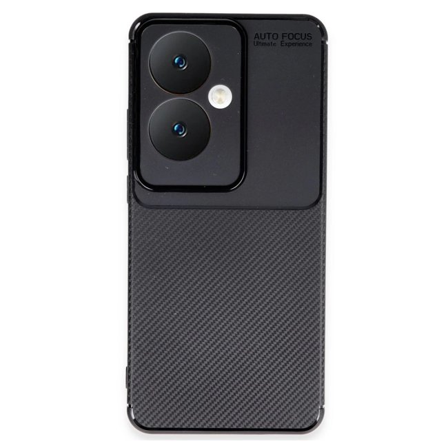 Oppo Reno 11f Kılıf Auto Focus Karbon Kapak - Siyah