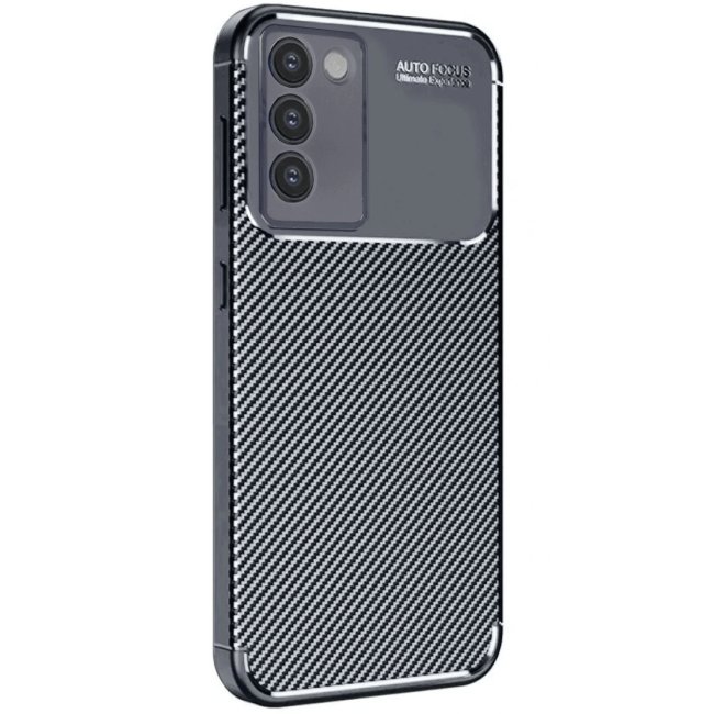 Vivo V30 Lite 4g Kılıf Auto Focus Karbon Kapak - Siyah