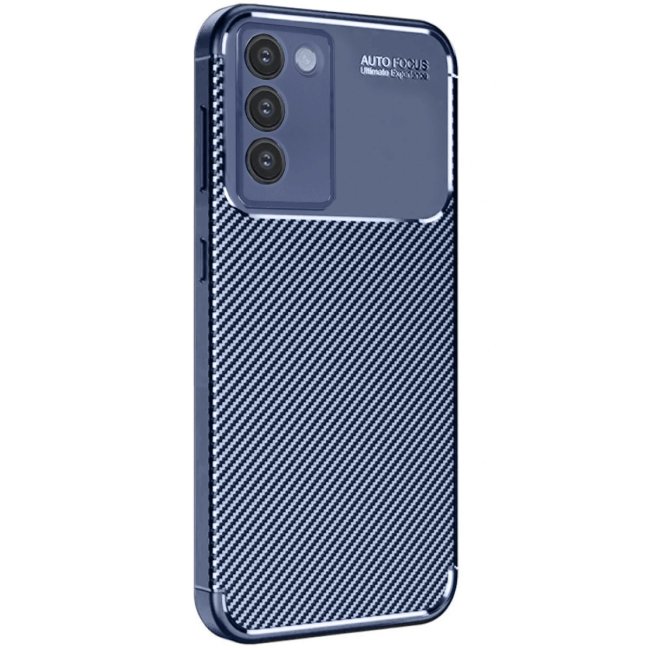 Vivo V30 Lite 4g Kılıf Auto Focus Karbon Kapak - Lacivert