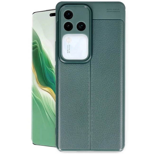 Vivo V30 5g Kılıf Auto Focus Kapak - Koyu Yeşil