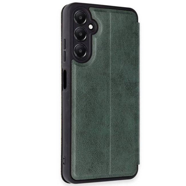 Samsung Galaxy A35 5g Kılıf Flip Cover - Koyu Yeşil