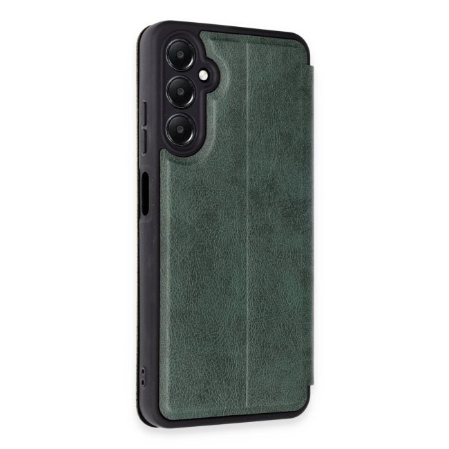 Samsung Galaxy A55 5g Kılıf Flip Cover - Koyu Yeşil