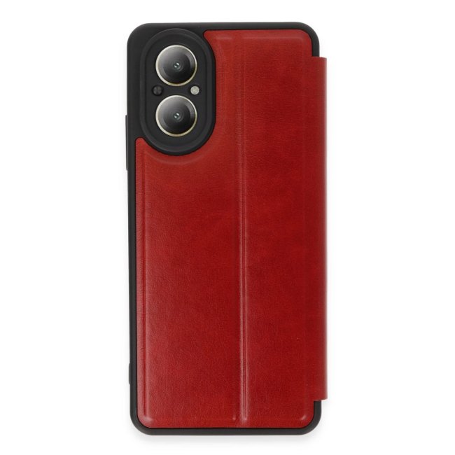 Realme 12 Lite Kılıf Flip Cover - Kırmızı